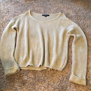 Grey sparkle knit sweater